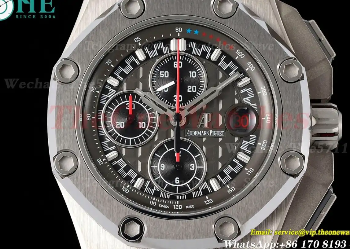 Royal Oak Offshore 44mm Michael Schumacher Ti RU Grey Black JJF A3126