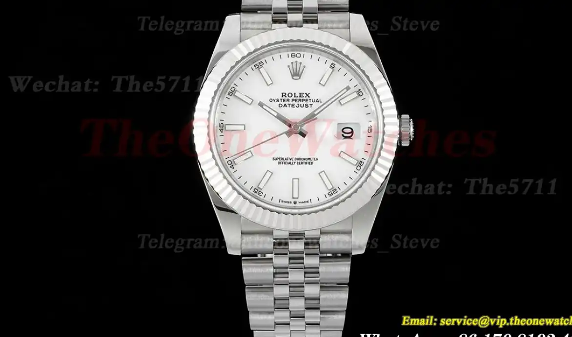 Datejust 126334 41mm Jubilee SS SS White Dial JVS VR3235