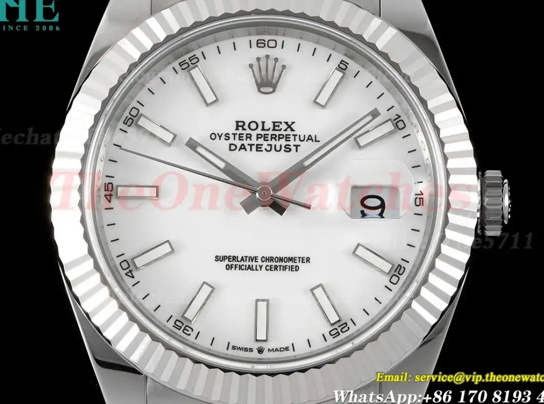 Datejust 126334 41mm Jubilee SS SS White Dial JVS VR3235