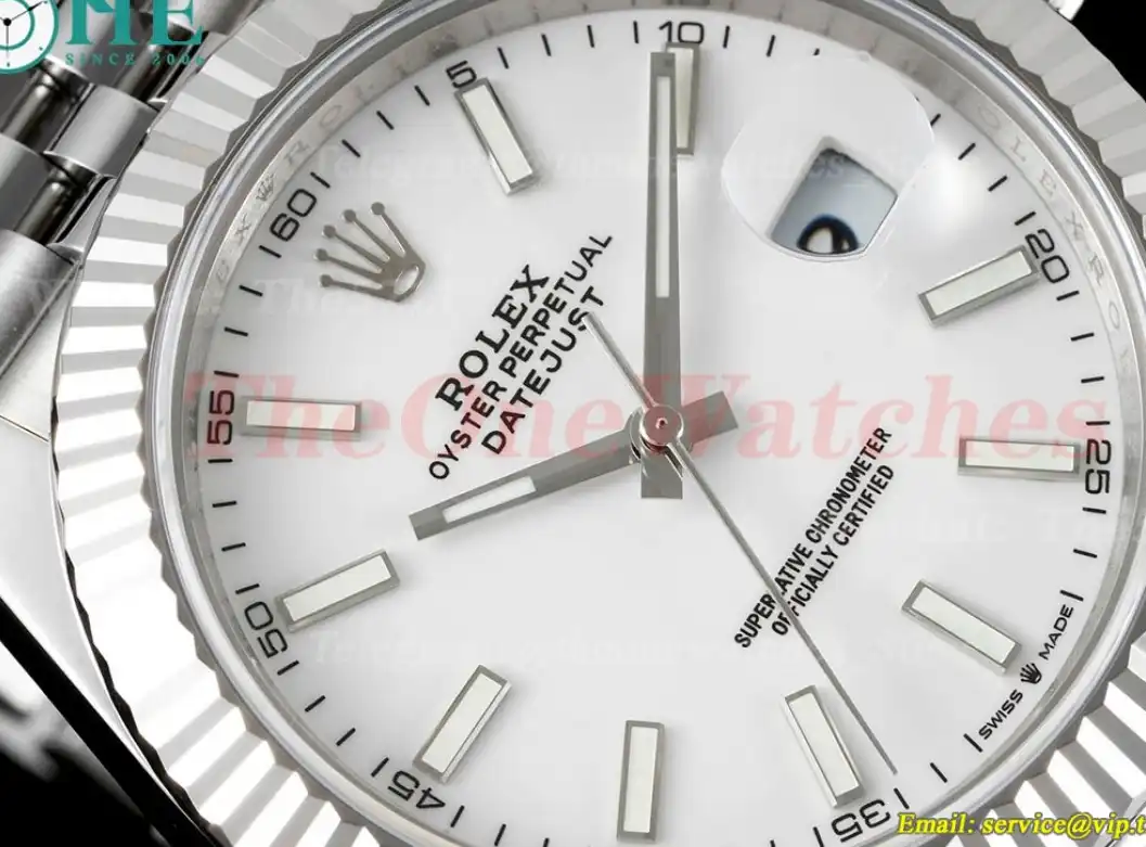 Datejust 126334 41mm Jubilee SS SS White Dial JVS VR3235