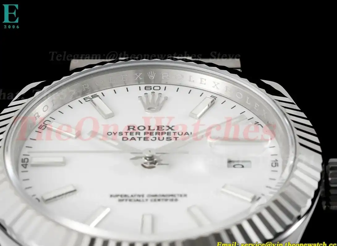 Datejust 126334 41mm Jubilee SS SS White Dial JVS VR3235