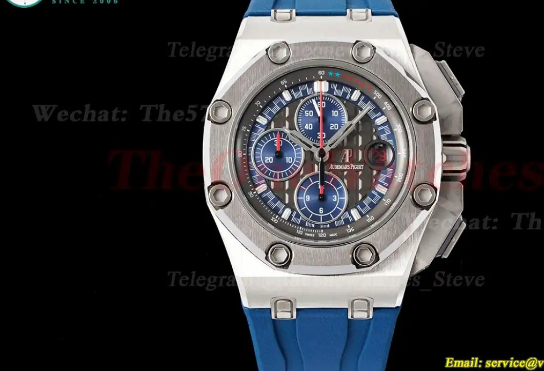 Royal Oak Offshore 44mm Michael Schumacher SS RU Grey Blue JJF A3126