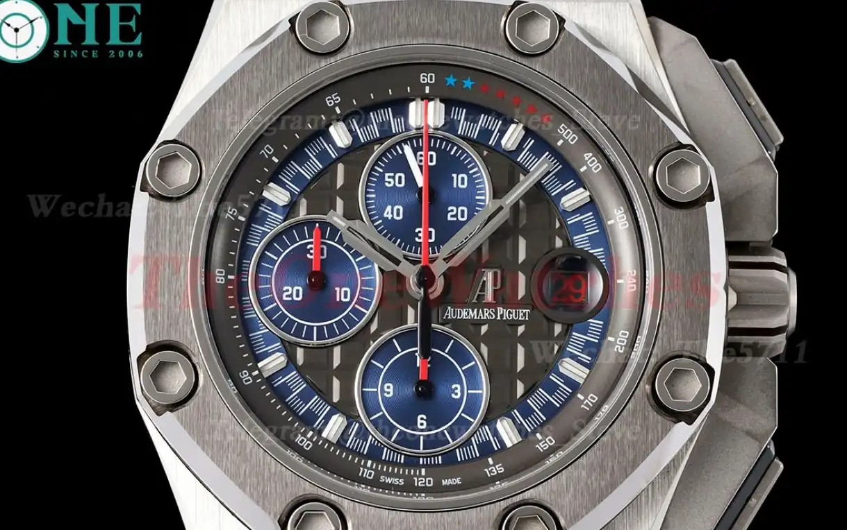 Royal Oak Offshore 44mm Michael Schumacher SS RU Grey Blue JJF A3126