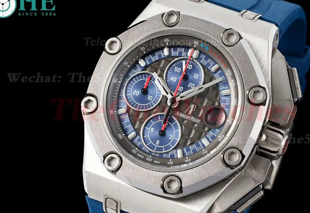 Royal Oak Offshore 44mm Michael Schumacher SS RU Grey Blue JJF A3126