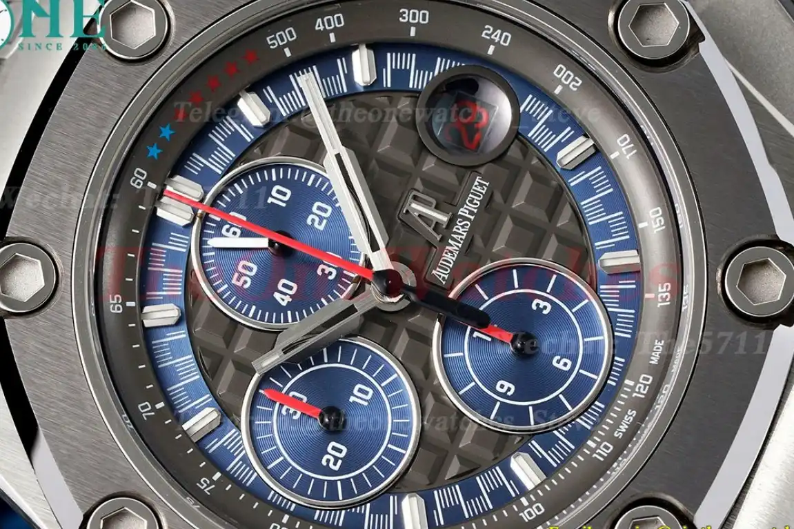 Royal Oak Offshore 44mm Michael Schumacher SS RU Grey Blue JJF A3126