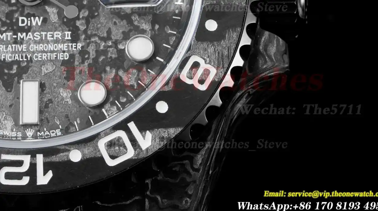 GMT Master II DIW Carbon NY Black Textured Dial VSF VR3186