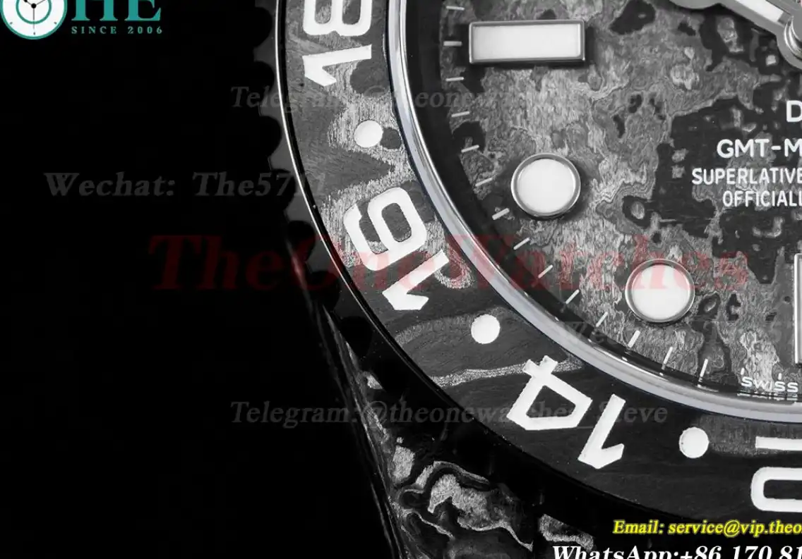 GMT Master II DIW Carbon NY Black Textured Dial VSF VR3186