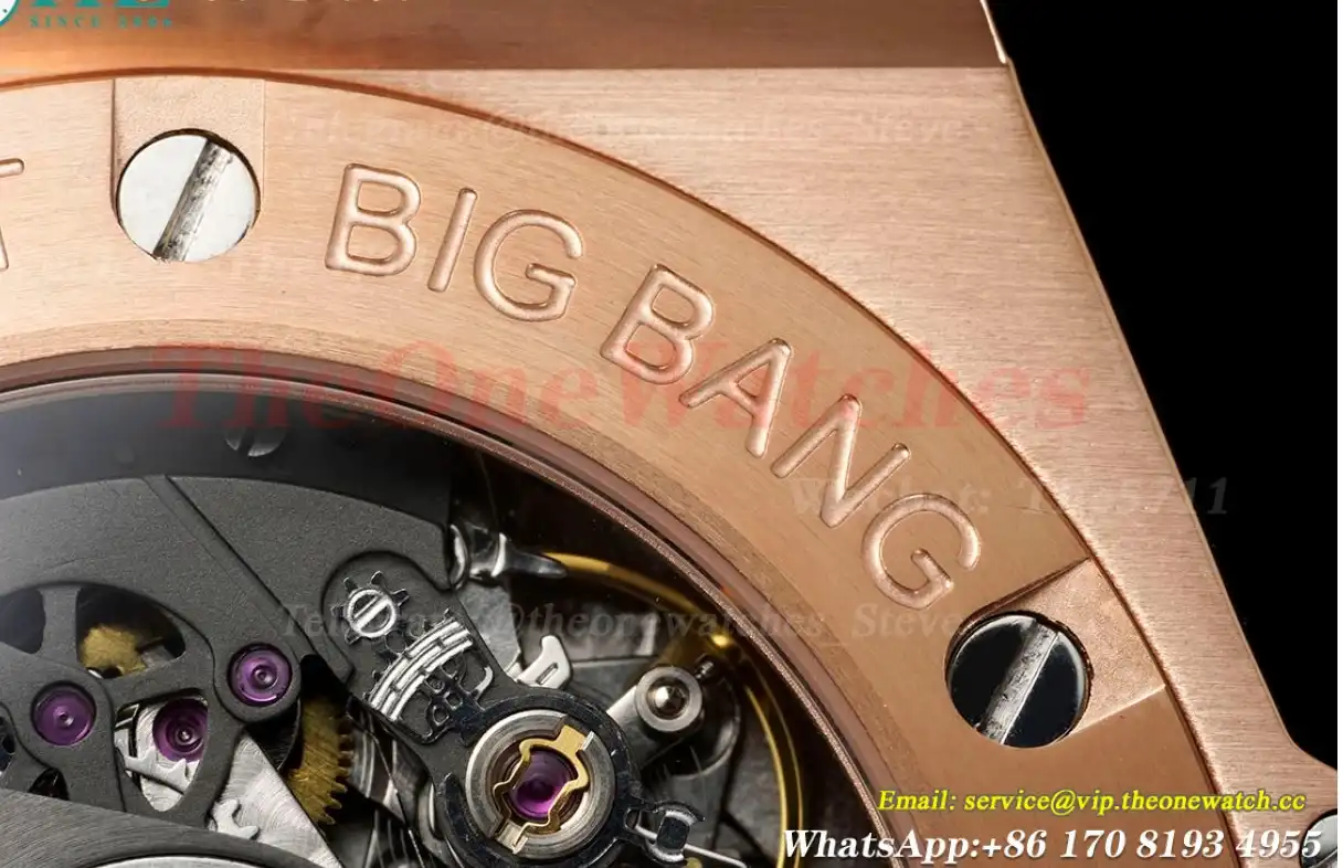 Big Bang Unico 44mm Diams Bezel Titanium RG Diams Rubber BBF A1280