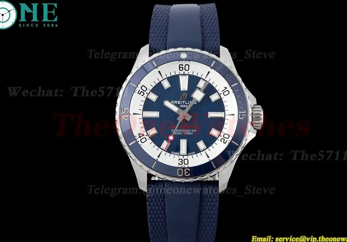 Superocean 42mm Blue Bezel SS RU Blue Dial BLSF A2824