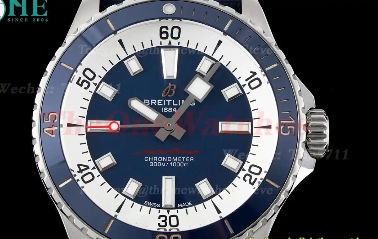 Superocean 42mm Blue Bezel SS RU Blue Dial BLSF A2824