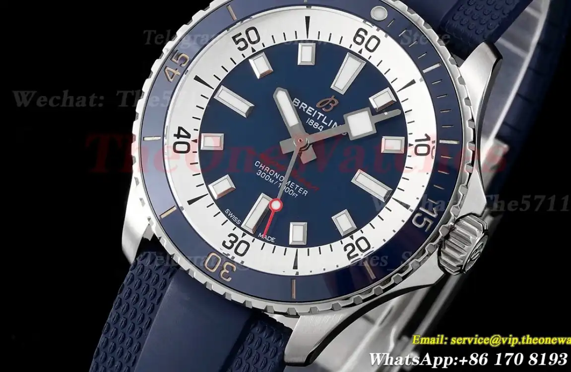 Superocean 42mm Blue Bezel SS RU Blue Dial BLSF A2824