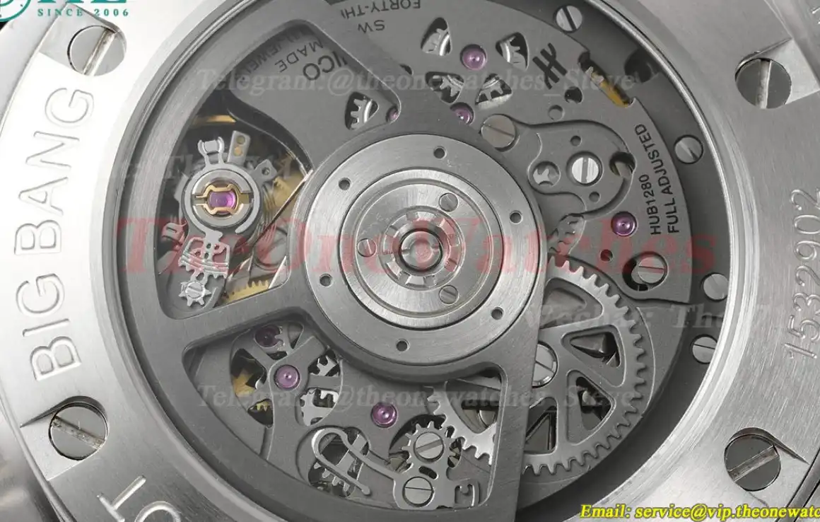 Big Bang Unico 44mm Diams Bezel Titanium SS Rubber BBF A1280