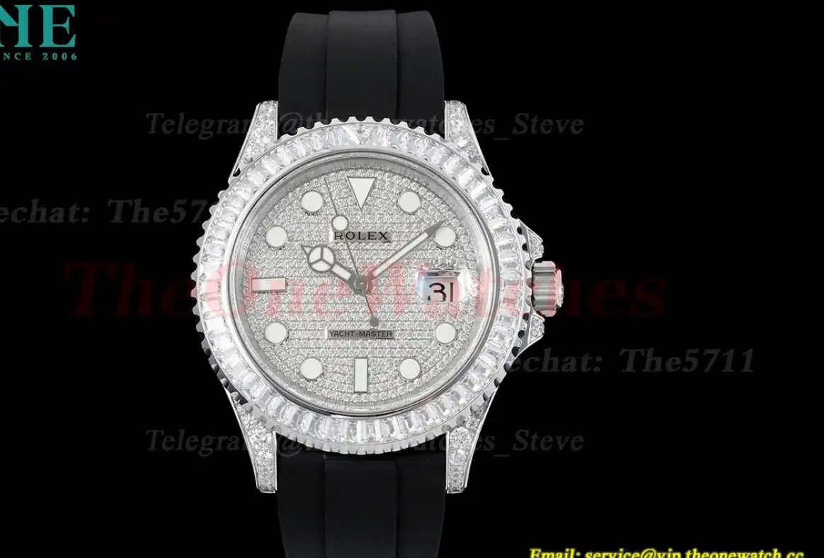 Yacht-Master 42mm SS RU Full Diamonds Dial 904L JVSF VR3235