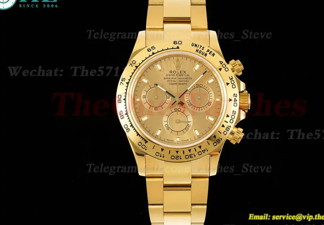 Daytona 116508 YG YG Gold Dial 316L WF A7750