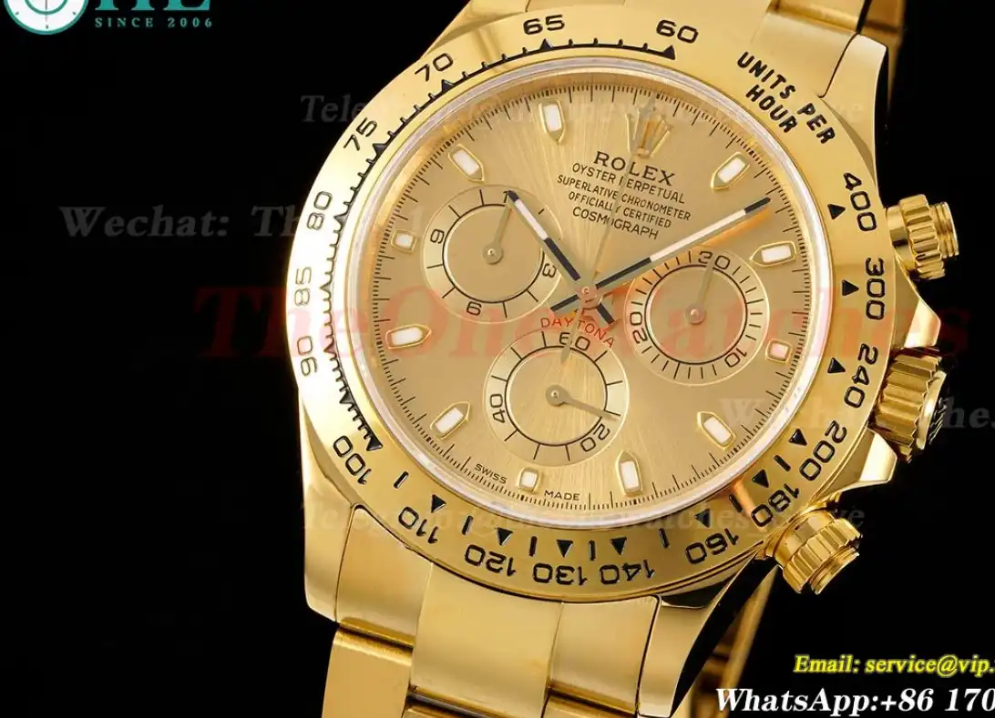 Daytona 116508 YG YG Gold Dial 316L WF A7750