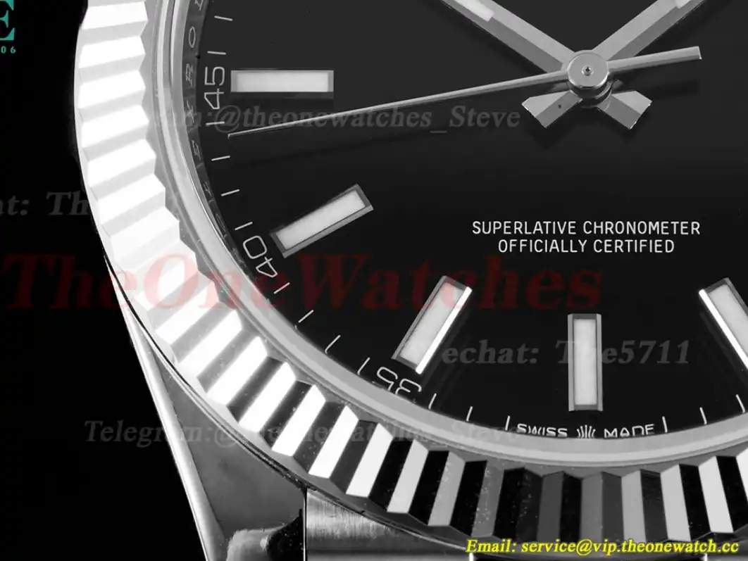 Datejust 126334 41mm Jub Flt 904L SS SS Black Stk VSF VS3235