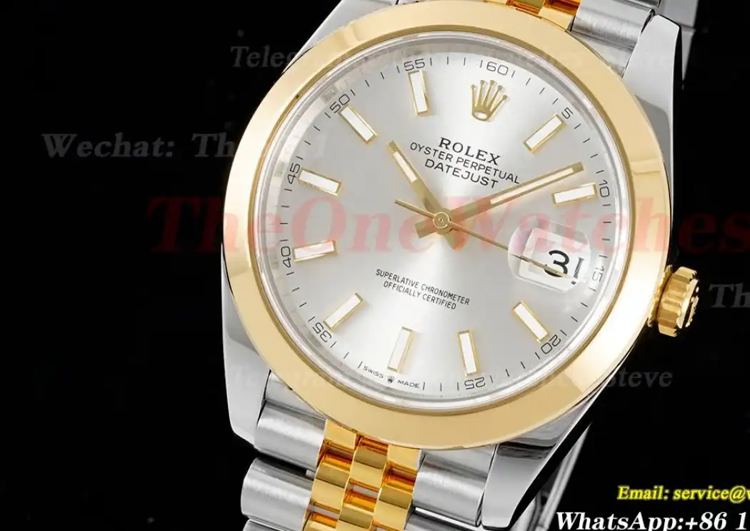 Datejust 126303 41mm Jubilee 904L SS YG Silver Stk King VR3235