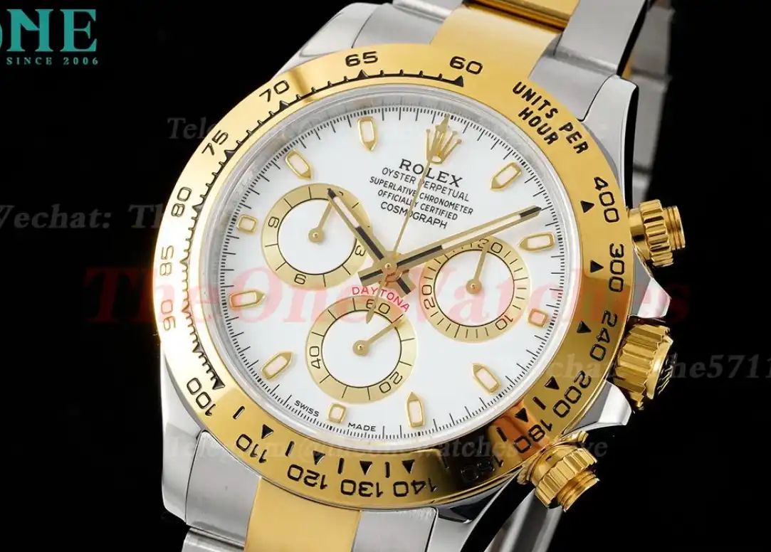 Daytona 116503 YG SS White Dial 316L WF A7750