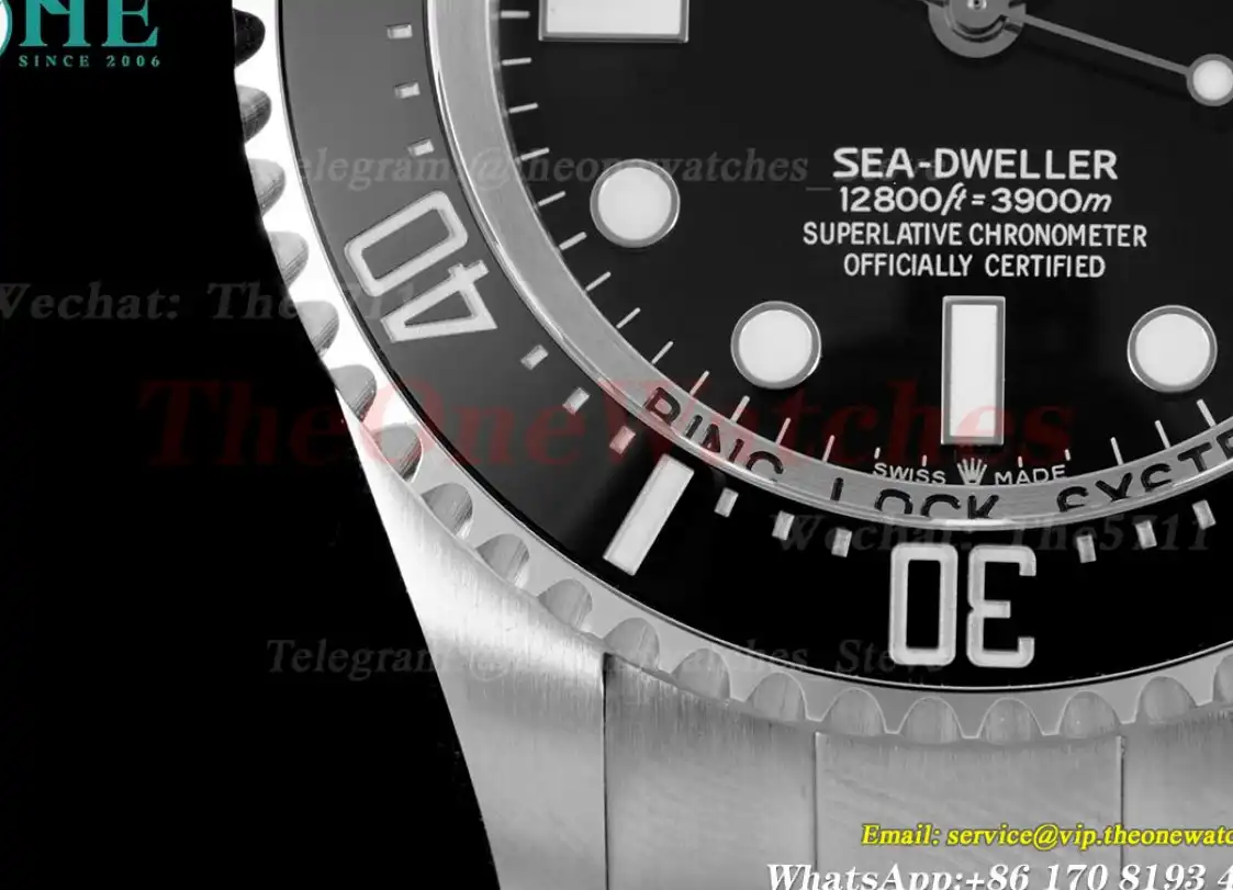 Seadweller 126660 44mm SS SS Black Dot CSF VR3235