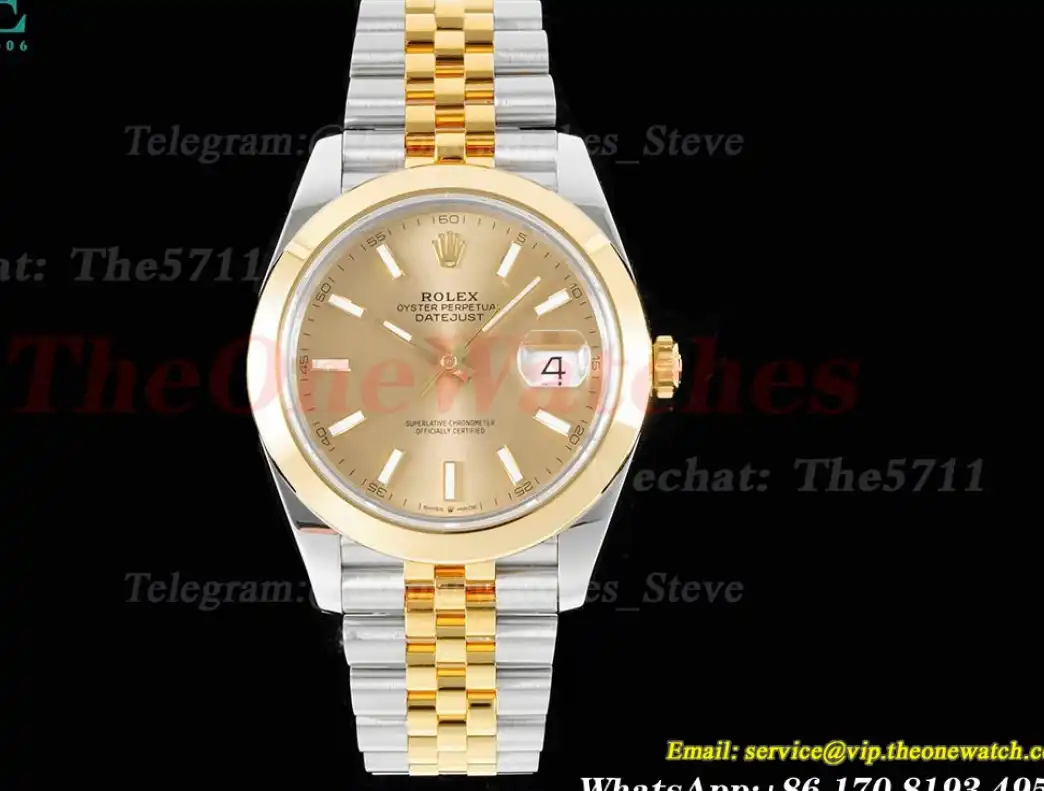 Datejust 126303 41mm Jubilee 904L SS YG Gold Stk King VR3235