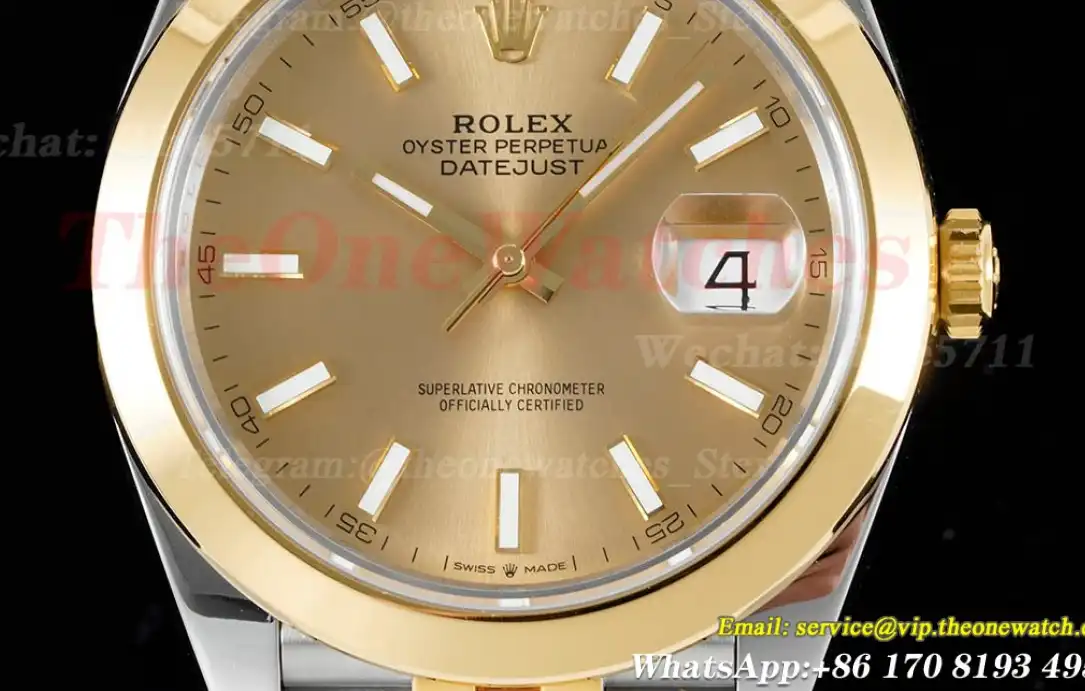 Datejust 126303 41mm Jubilee 904L SS YG Gold Stk King VR3235