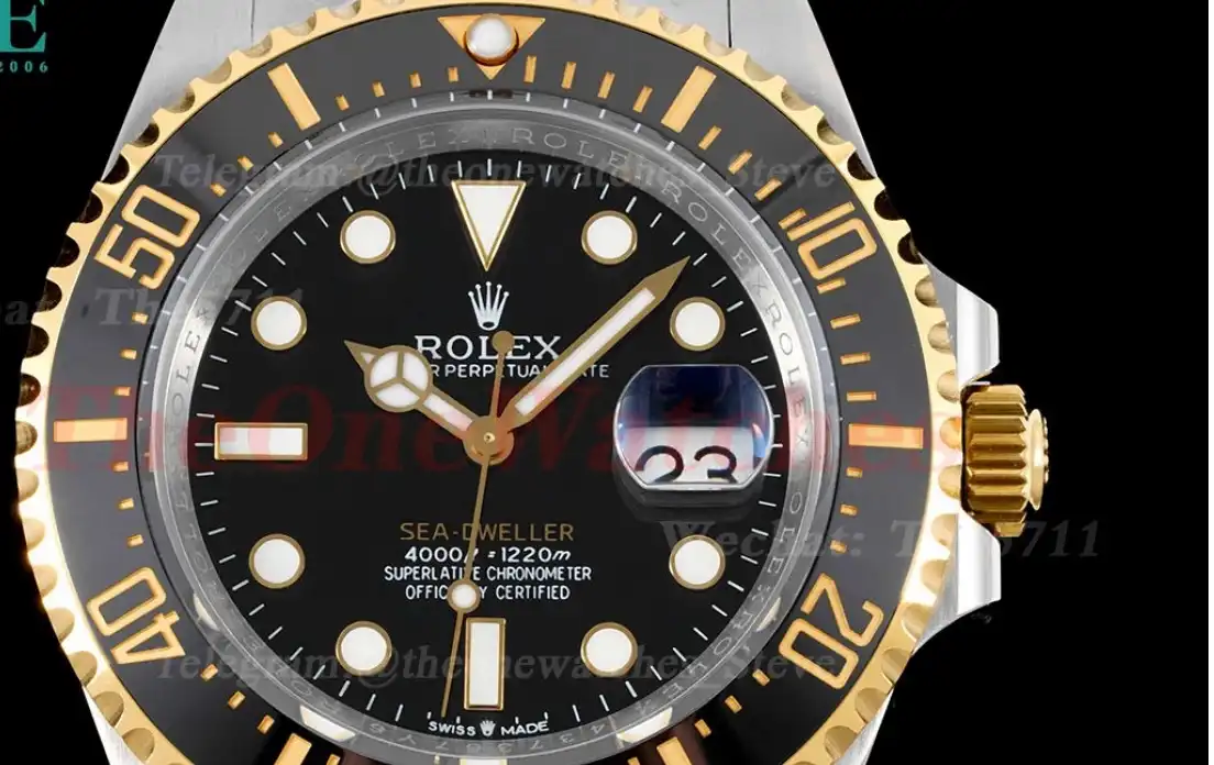 Seadweller 126603 43mm SS YG Black Dot CSF VR3235