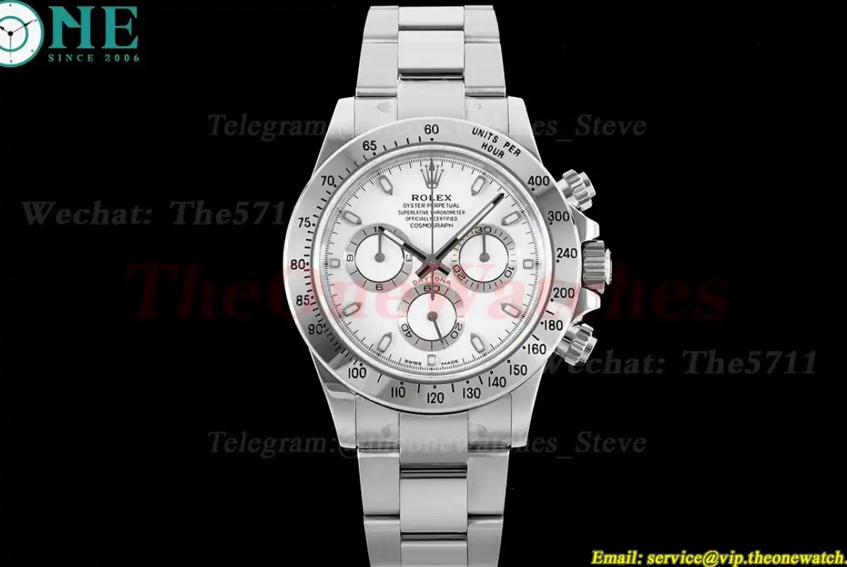 Daytona 116520 40mm SS SS White Dial KING SA4130