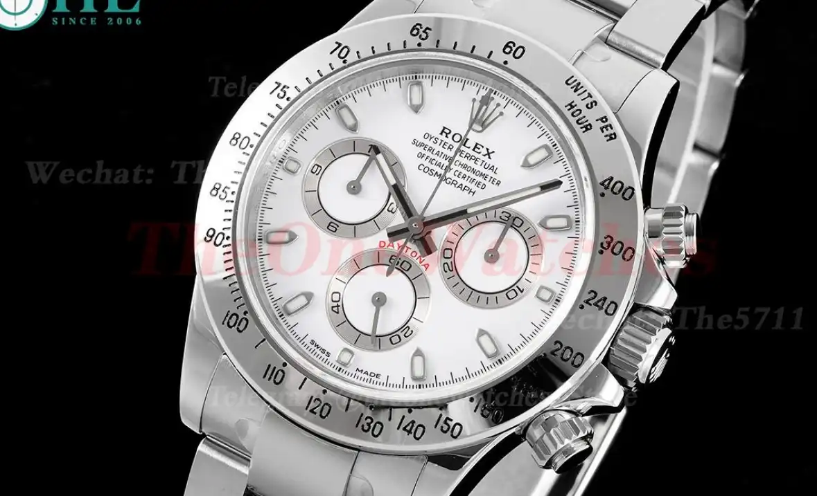 Daytona 116520 40mm SS SS White Dial KING SA4130