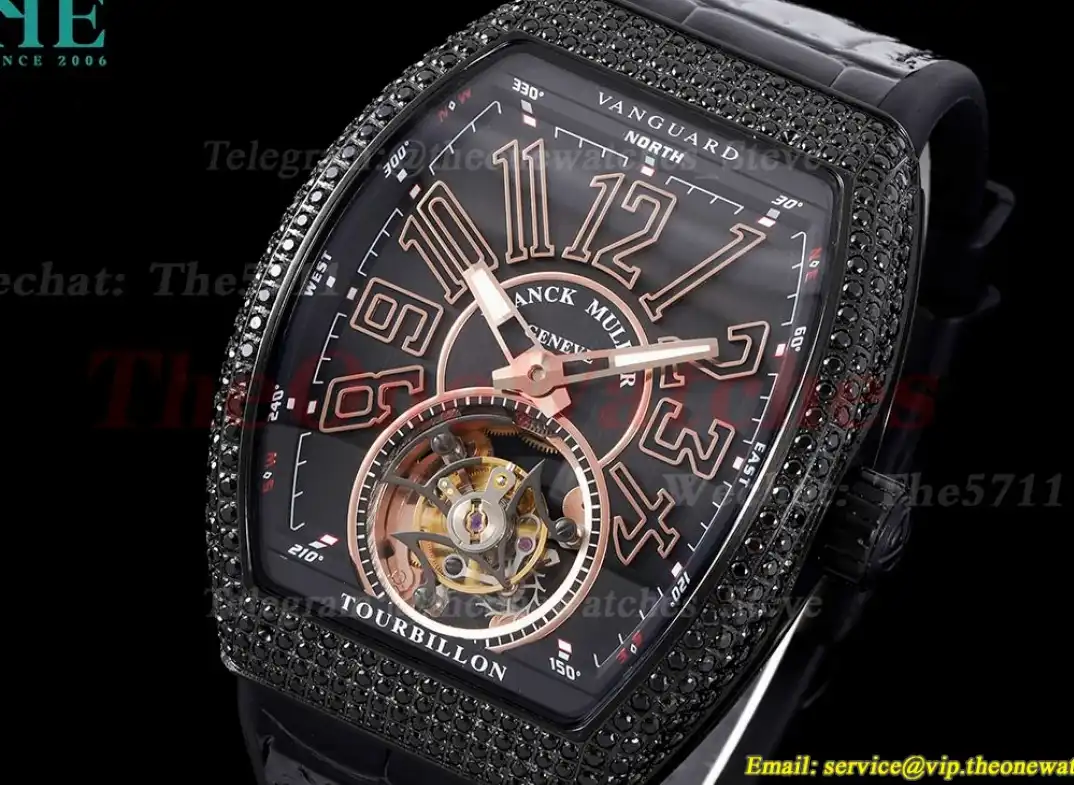 Vanguard Tourb Diam PVD LE Black Dial RMSF Tourbillon