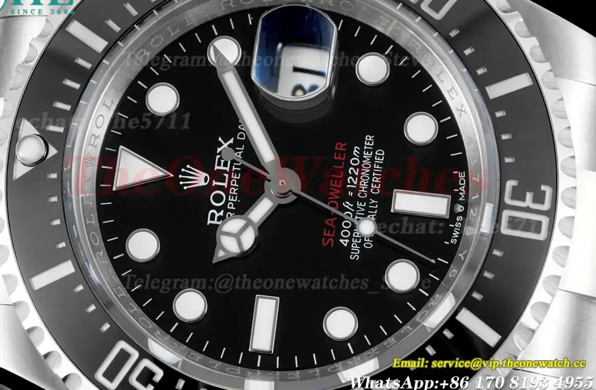 Seadweller 126600 43mm SS SS Black Dot CSF VR3235