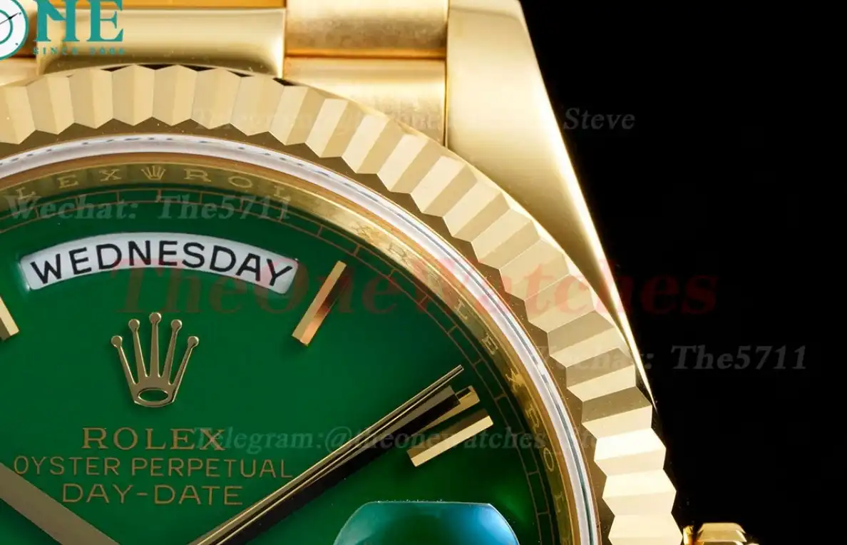 DayDate 40mm YG YG Green Rmn EWF A2836