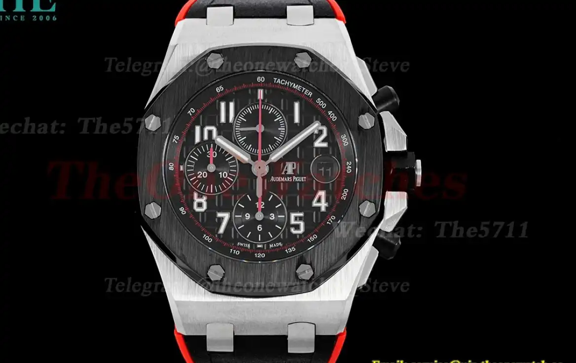 Royal Oak Offshore 42mm SS RU Black Num RSF A3126 Mod