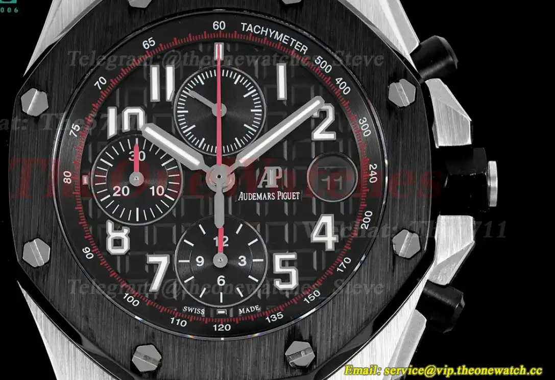 Royal Oak Offshore 42mm SS RU Black Num RSF A3126 Mod