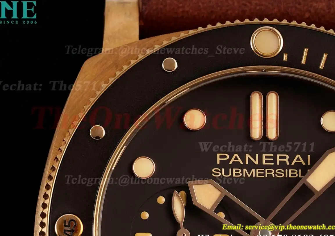 Submersible PAM968 47mm Bronzo LE Brown Dial VSF P9010 Super Clone