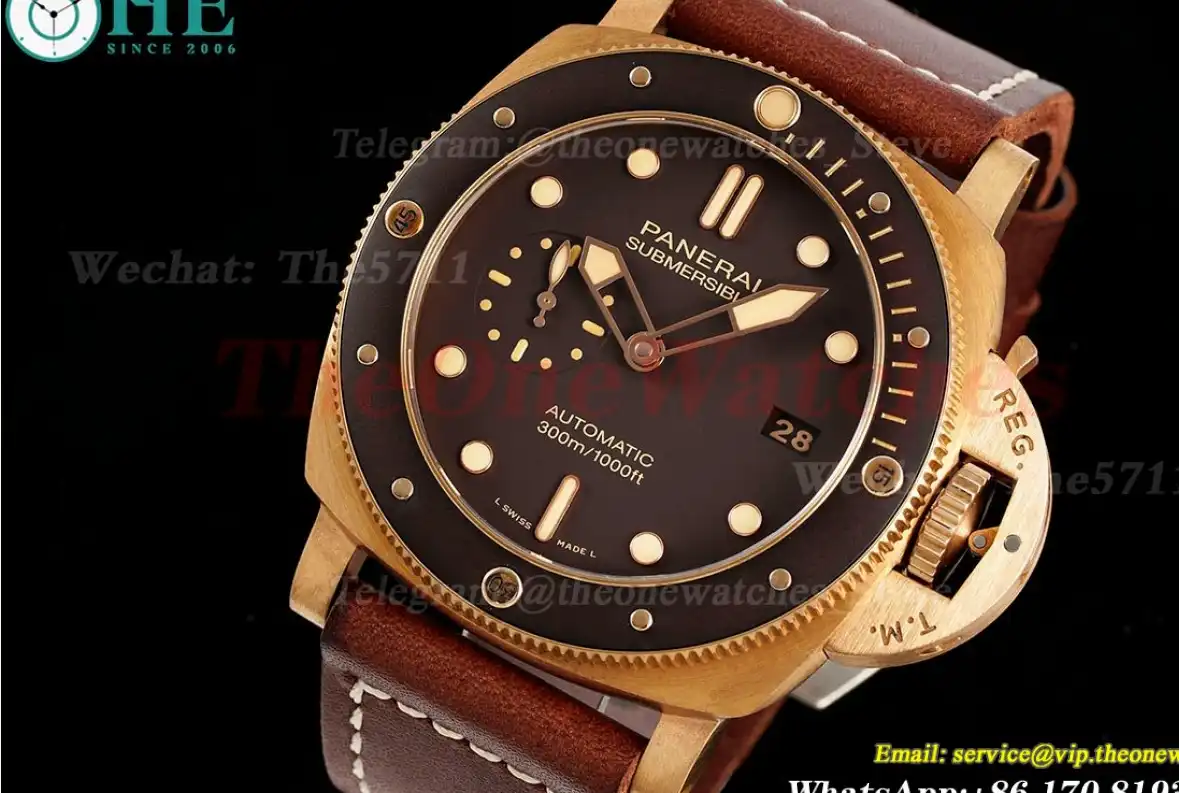 Submersible PAM968 47mm Bronzo LE Brown Dial VSF P9010 Super Clone