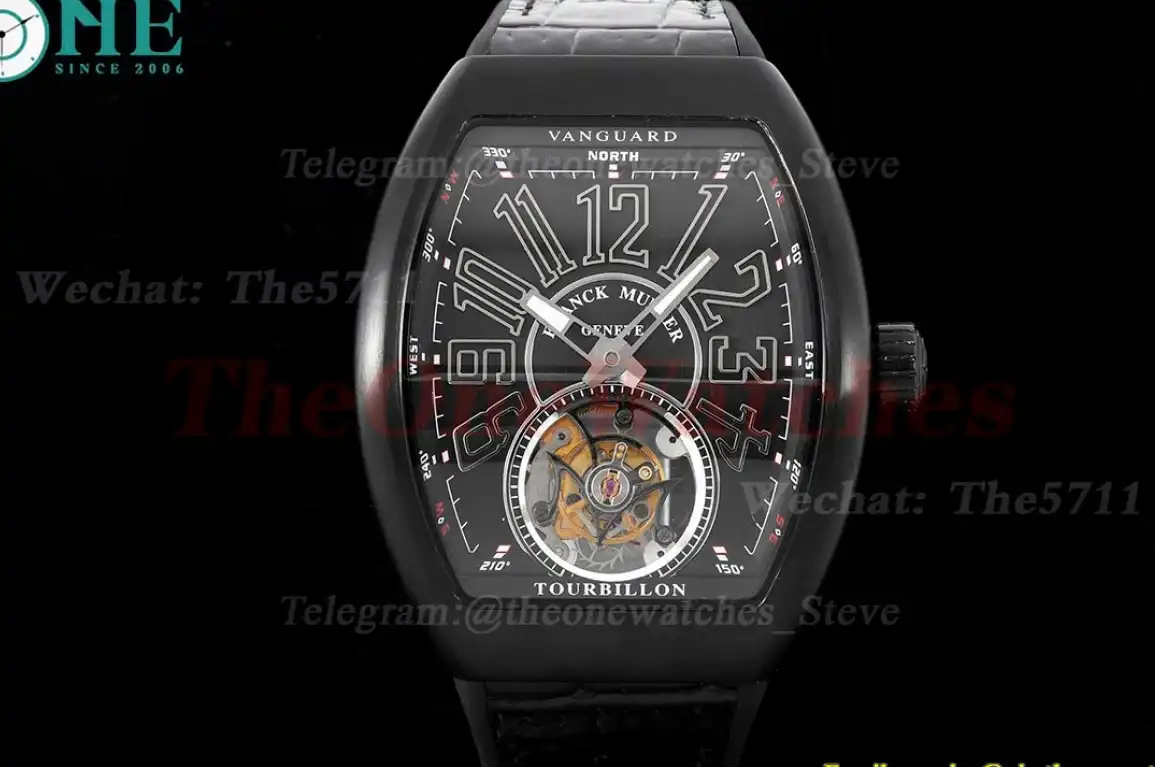 Vanguard Tourb PVD LE on Black RMSF Tourbillon