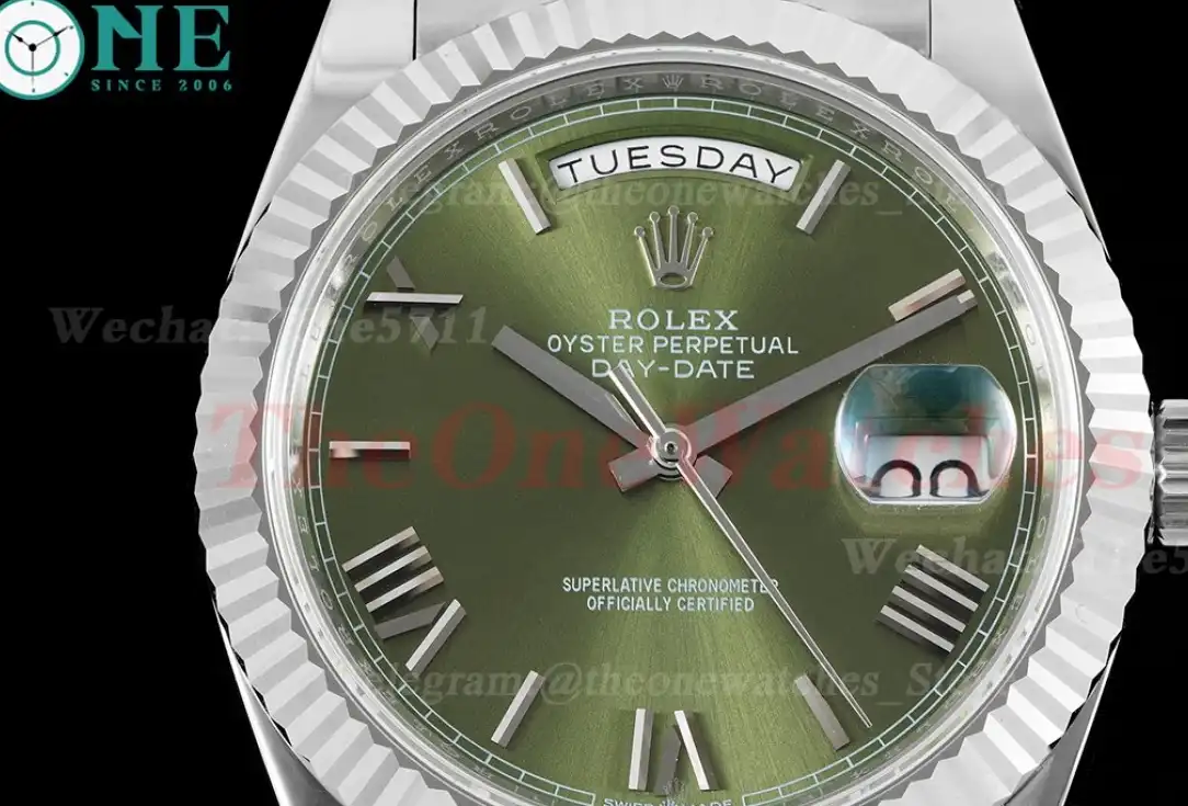 DayDate 40mm SS SS Green Rmn EWF A2836