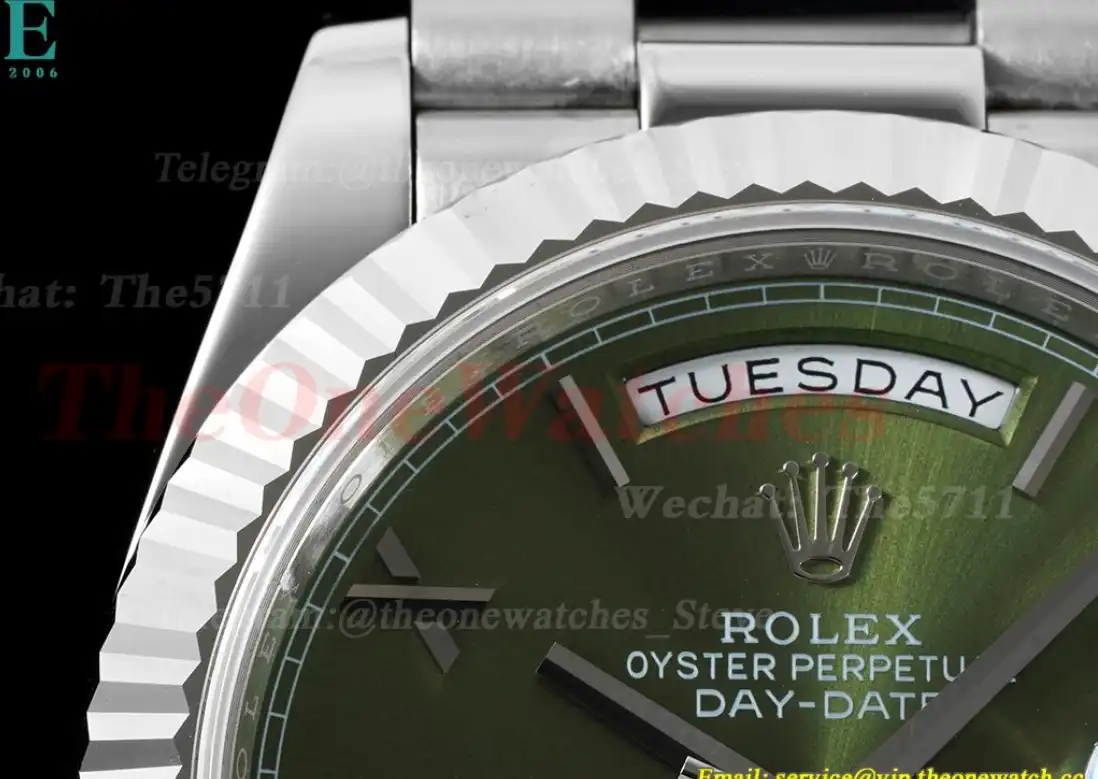 DayDate 40mm SS SS Green Rmn EWF A2836