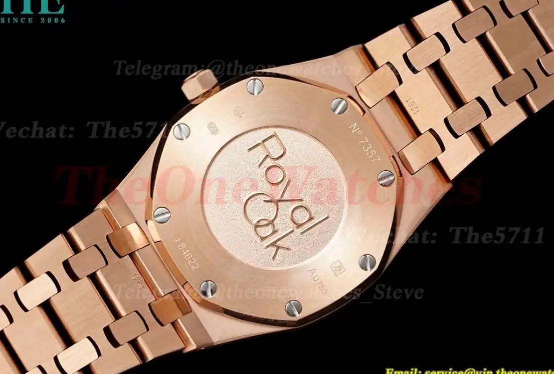 Royal Oak Ladies 67651 33mm Dia RG RG Gold ZF Swiss Qtz