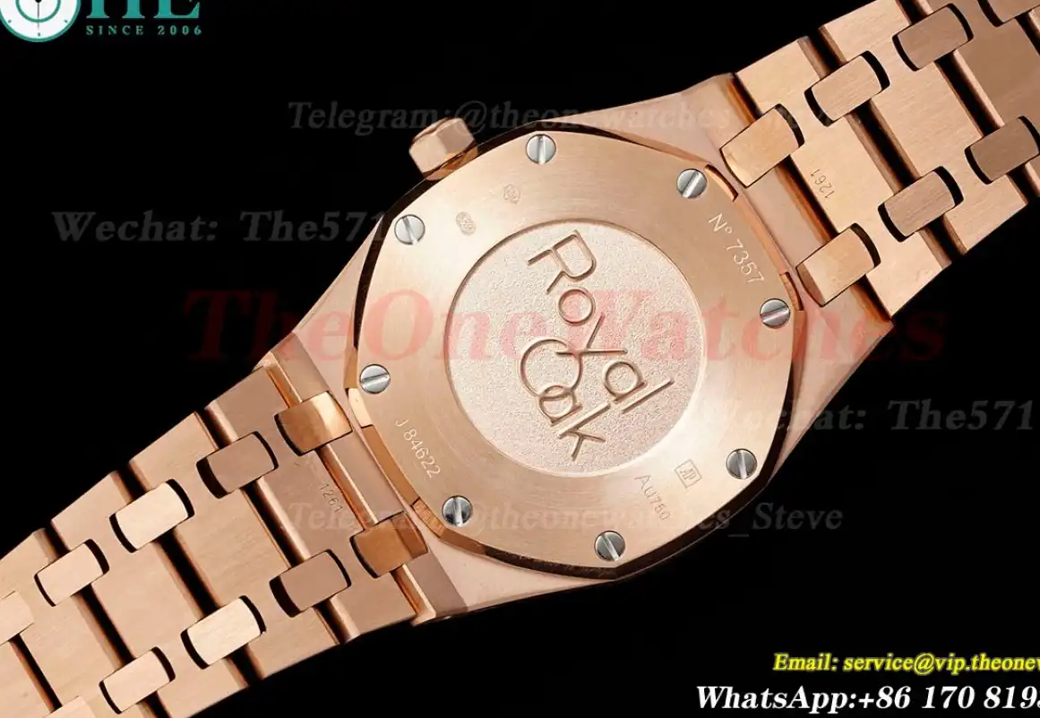 Royal Oak Ladies 67650 33mm RG RG Gold ZF Swiss Qtz