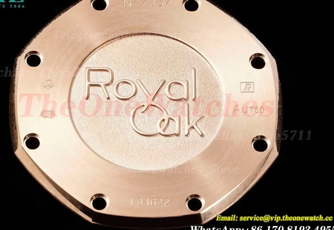 Royal Oak Ladies 67651 33mm Dia RG RG Blue ZF Swiss Qtz