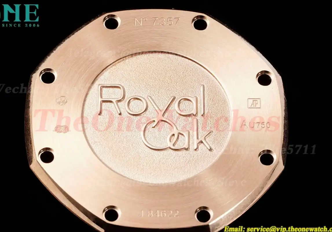 Royal Oak Ladies 67651 33mm Dia RG RG Brown ZF Swiss Qtz