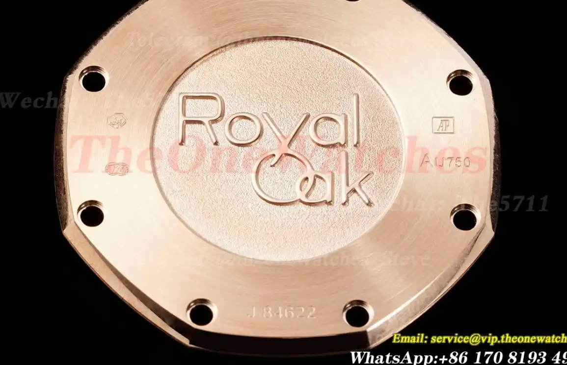 Royal Oak Ladies 67650 33mm RG RG Blue ZF Swiss Qtz