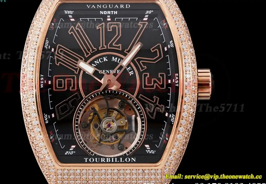 Vanguard Tourb Dia RG LE Black Dial RMSF Tourbillon