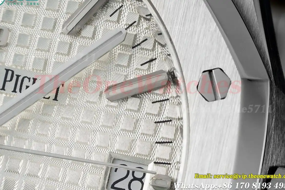 Royal Oak 15450 SS SS White Stk ZF SA3120 Super Clone