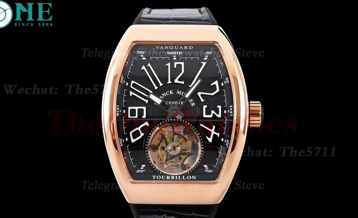 Vanguard Tourb RG LE on Black RMSF Tourbillon