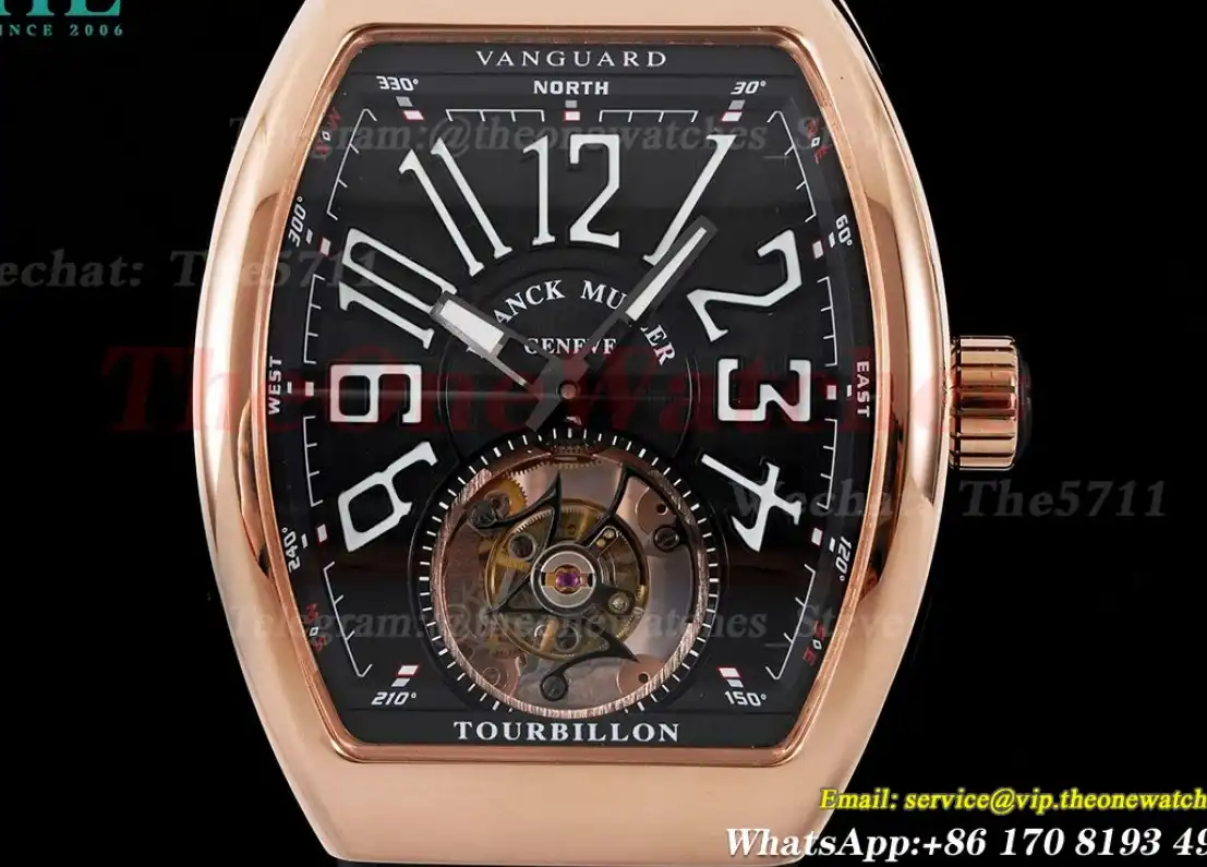 Vanguard Tourb RG LE on Black RMSF Tourbillon