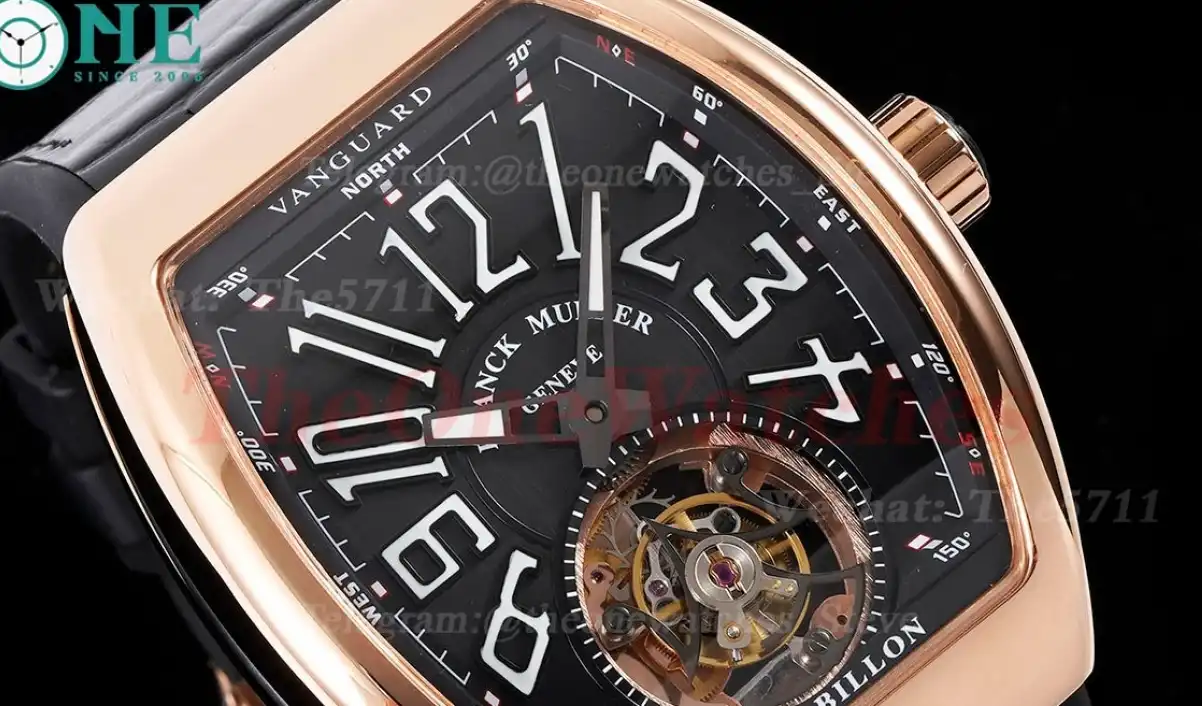 Vanguard Tourb RG LE on Black RMSF Tourbillon