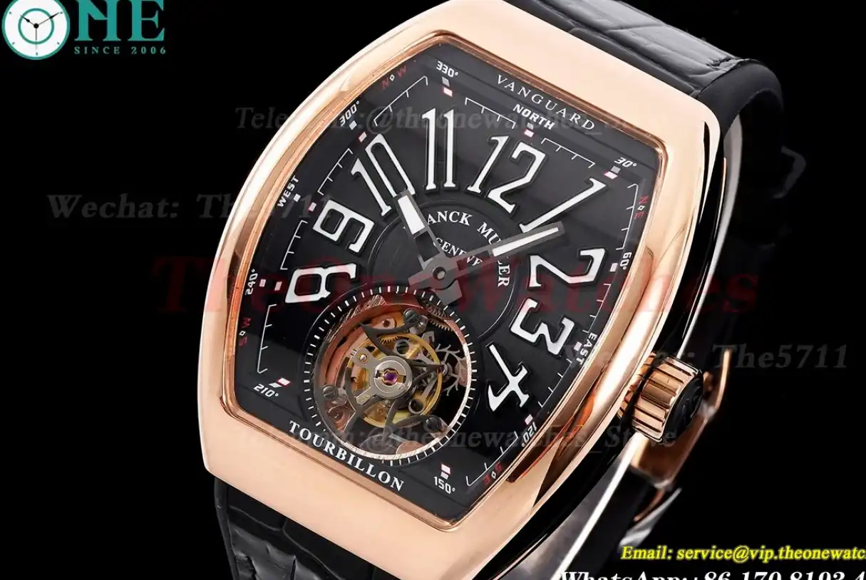 Vanguard Tourb RG LE on Black RMSF Tourbillon