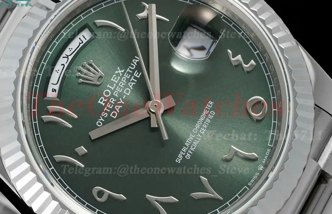 DayDate 228239 40mm SS SS Green Arab JDF V4 VR3255 (Gain Weight)